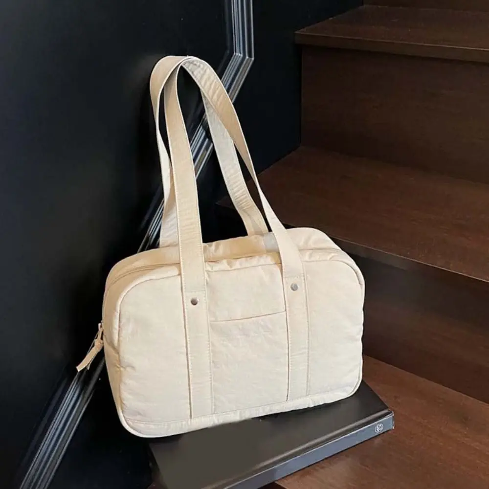 Простая женская сумка на плечо в корейском стиле, большая вместительная однотонная повседневная сумка для подмышек, простая женская сумка-тоут