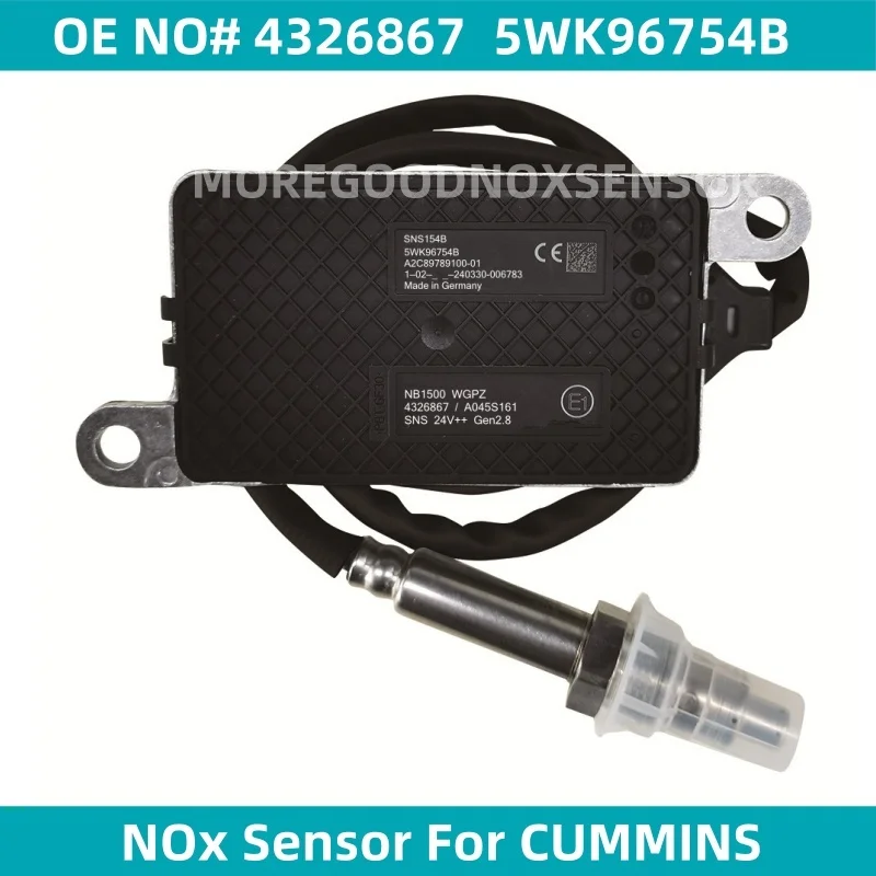 

4326867 5WK96754B 5WK96754C Original NEW Nitrogen Oxygen NOx Sensor For CUMMINS Engine Car Styling Accessories 24V