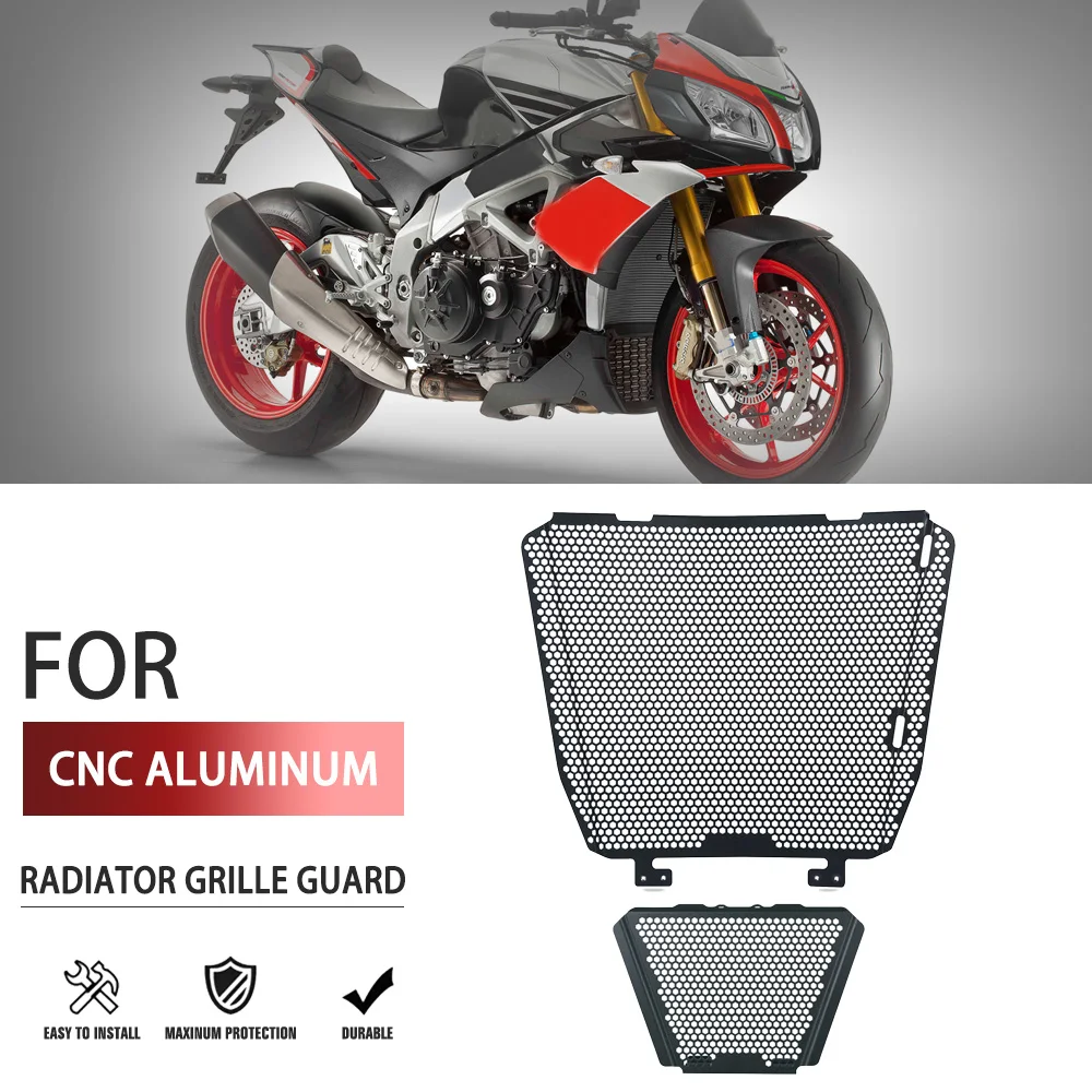 For Aprilia RSV4 1000 APRC RF Tuono V4 1100 RR Factory Motorcycle CNC Radiator Grille Guard Oil Cooler Guard Cover Protection