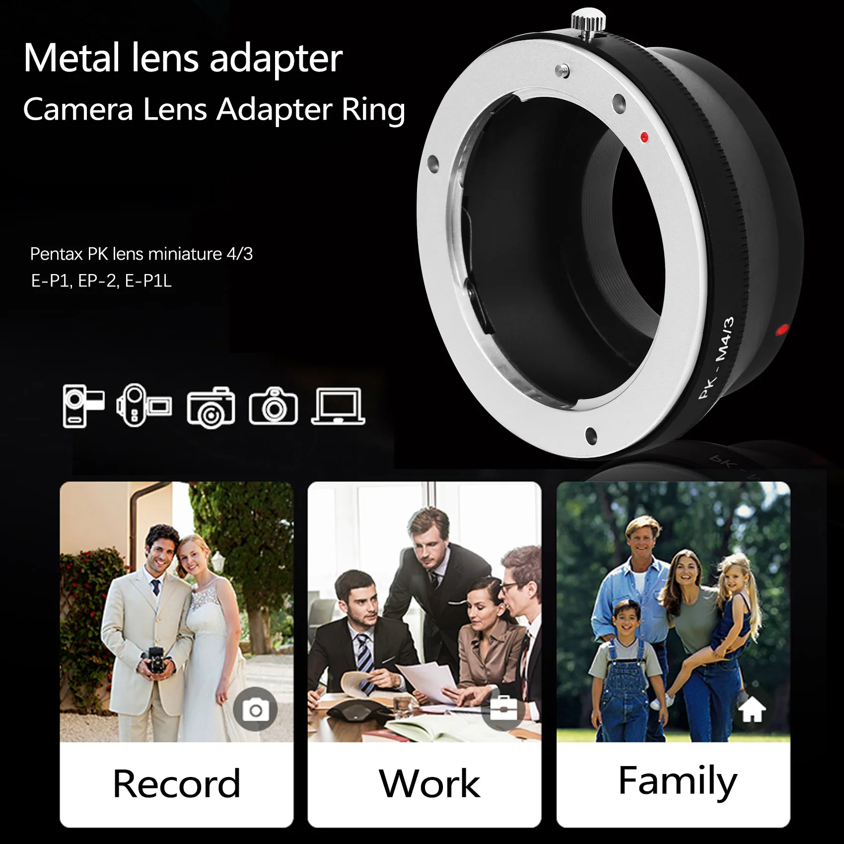 New Tech Pk-/3 Adapter Ring For Pk Lens To Micro 4/3 M43 Camera Body For -D E-M5 E-Pm2 E-Pl5 Gx1 Gx7 Gf5 G5 G3