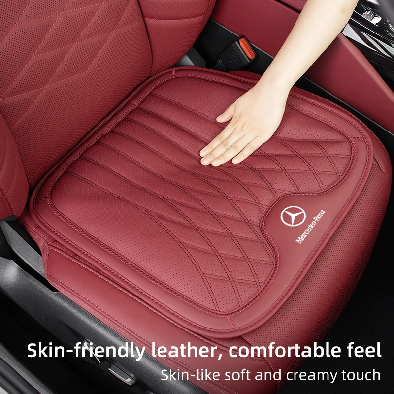 Breathable Leather Car Seat Protective Pad Accessories For Mercedes Benz A B C E S Class W201 W210 W108 W205 W203 C180 C300 W124