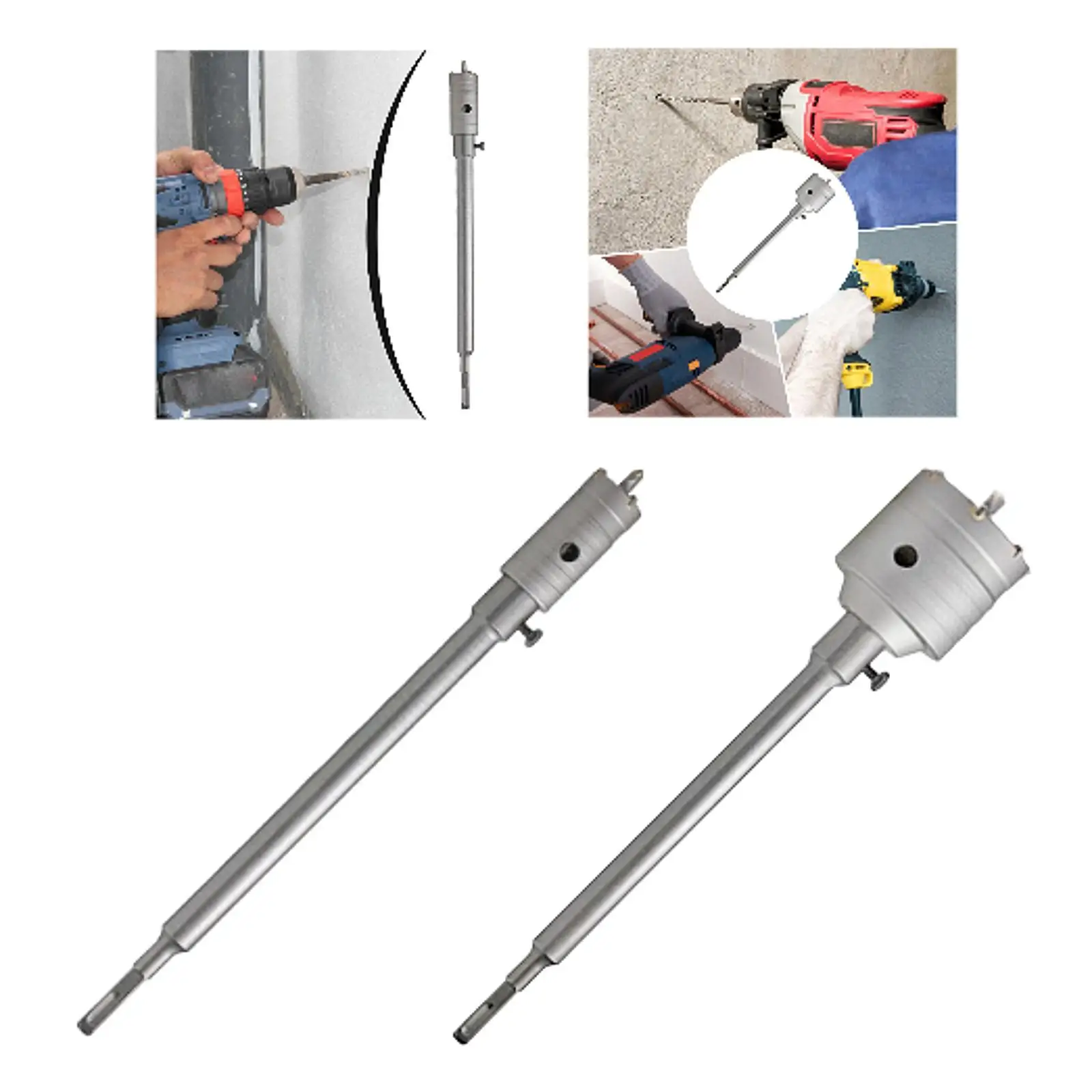 Abridor de buraco de concreto, fácil de usar, estrutura resistente premium, ferramenta de broca de parede, remoção eficiente de viros para parede de tijolo de alvenaria de concreto