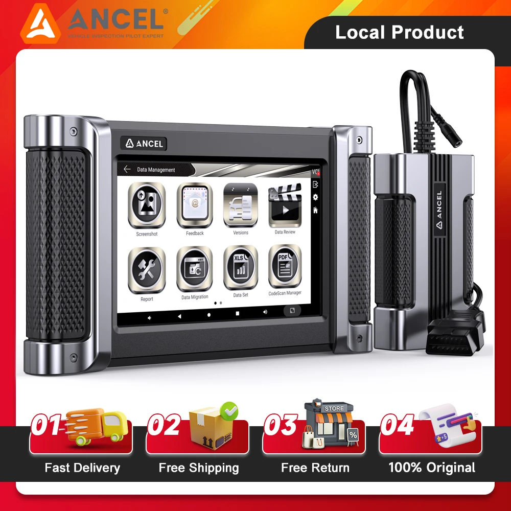 

ANCEL HD8000 Heavy Duty Truck Scanner DPF Regen All System Diesel Truck Scanner Diagnostic Tool Free Update for Cummins/Detroit