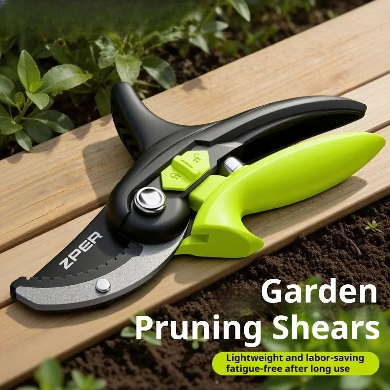 

Labor-Saving Bypass Pruning Shears Non-Slip Handle Durable Sharp Garden Pruner Tree Bush Flower Trimming Plant Cutting Tool