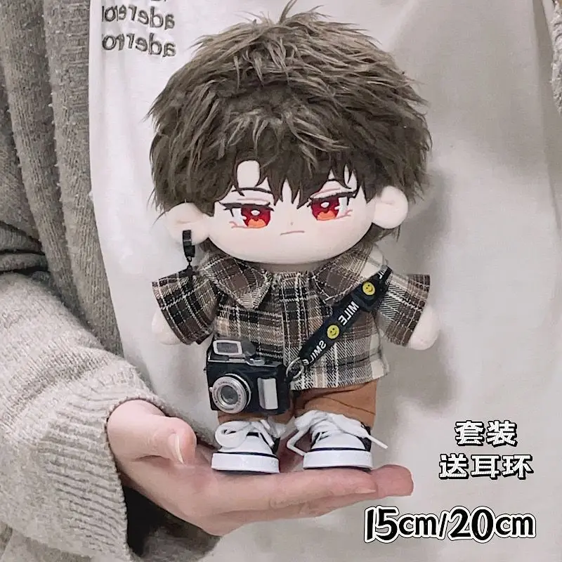 

Детская одежда 15 см, коричневая сетчатая рубашка с камерой, хлопковая детская одежда, толстое тело, можно носить