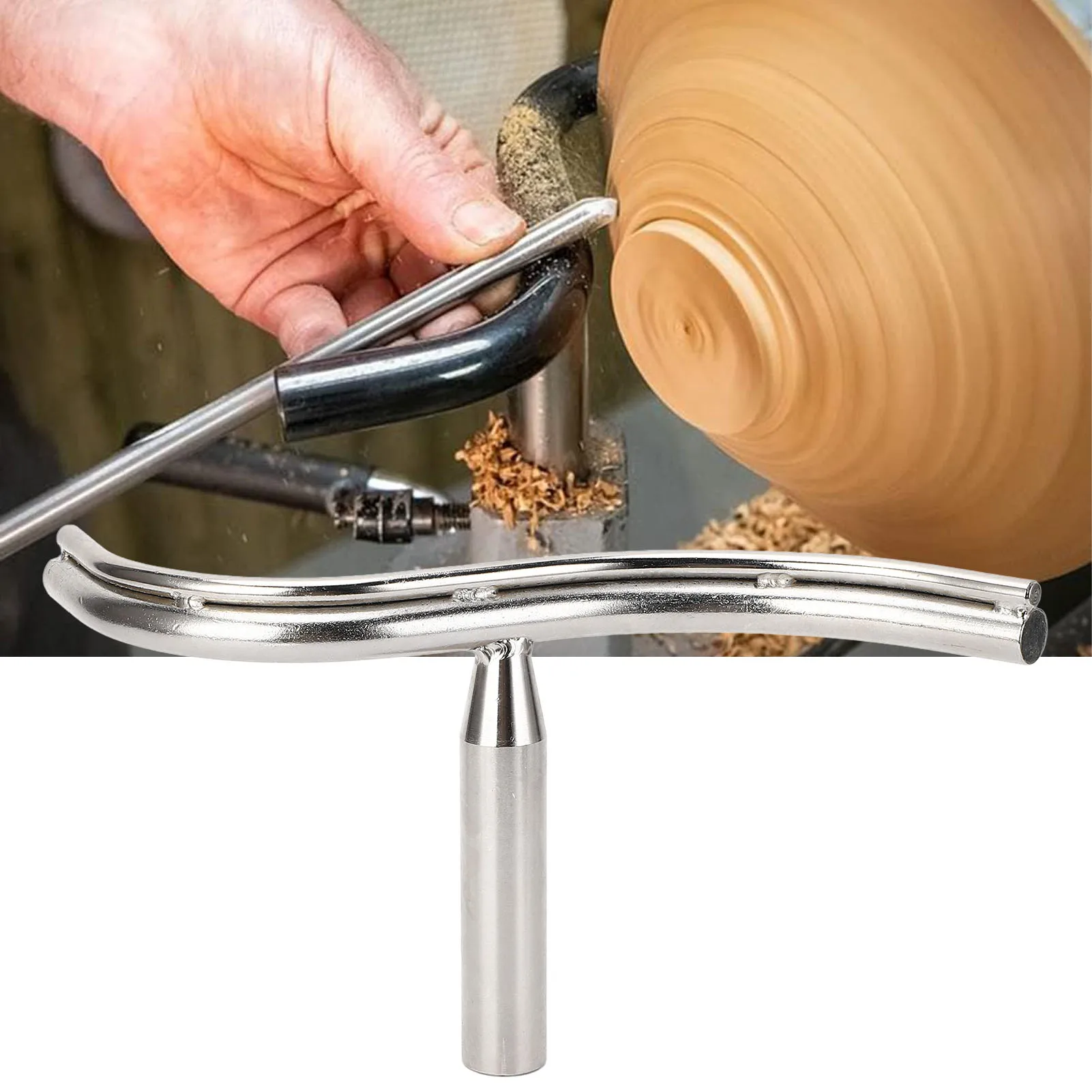 

Curved Turning Tool Rest S Curved Lathe Tool Rest 1 Inch Post Alloy Steel Woodworking Bowl Turning Curved Turning Tool Rest