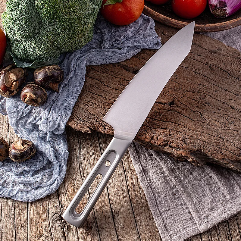 

7 Inch Kiritsuke Knife Stainless Steel Handle Sharp Cleaver Meat Slicing Vegetables All-in-one Kitchen Knives Cooking Tools