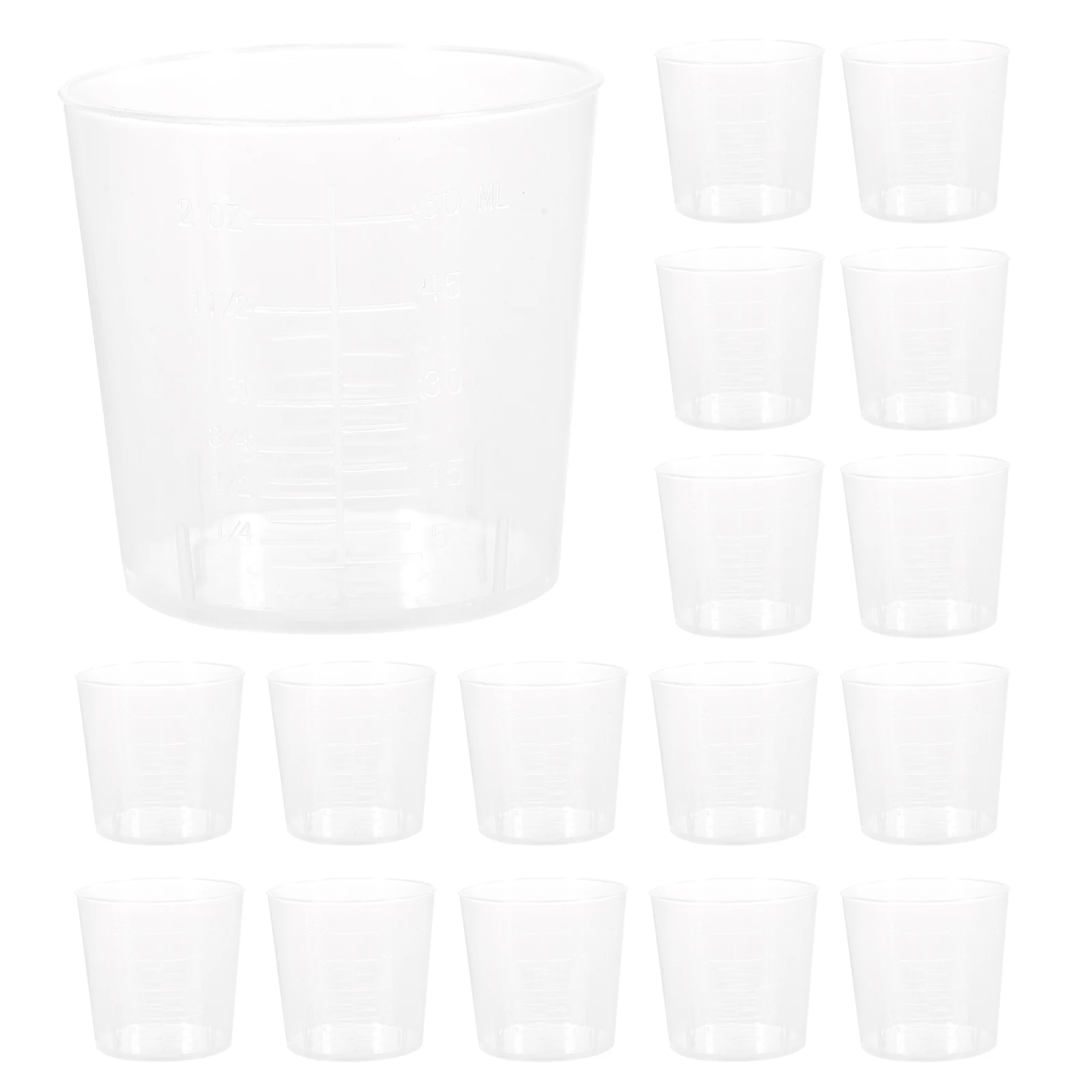 

20 Pcs Measuring Cup Graduated Measurement Beaker Liquid Container With Graduations