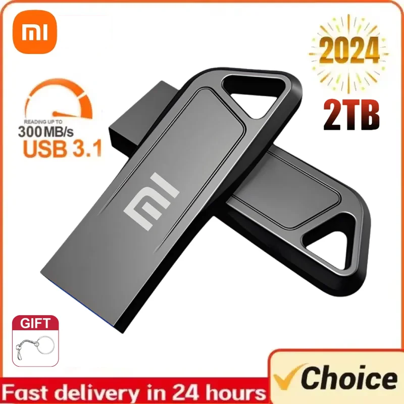 Xiaomi Usb 2Tb 3.2 Metalen Pen Drive Sleutel 1Tb Type C Hoge Snelheid Pendrive Overdracht Opslag Waterdichte Usb Flash Drive Memory Stick