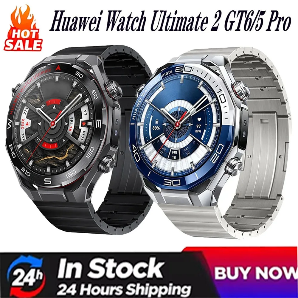 Titanium Alloy Strap for Huawei Watch Ultimate 2 GT Runner 2 GT6-5 Pro 46mm Metal Comfortable Bracelet Huawei 5 GT6-5-4-3 46mm