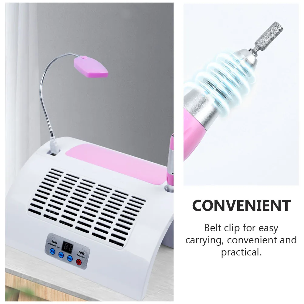 1세트 네일 폴리싱 머신 충전식 전기 매니큐어 도구 전문가용 홈 살롱 네일 그라인딩 키트 내구성 휴대용