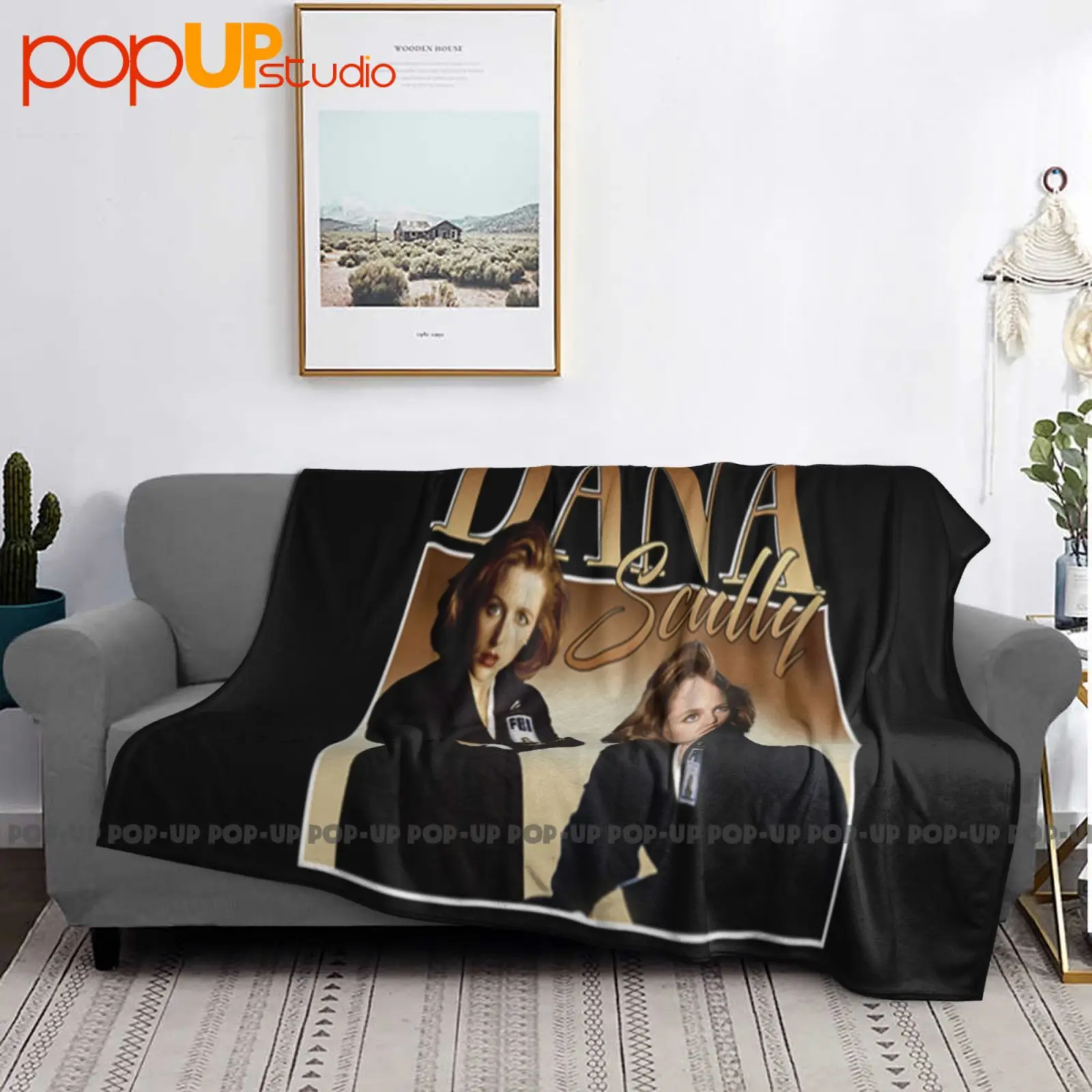 Tha012501 The X-Files جيليان أندرسون دانا سكالي 90S بطانية فائقة النعومة لحاف الشتاء غطاء أريكة أغطية السرير #3