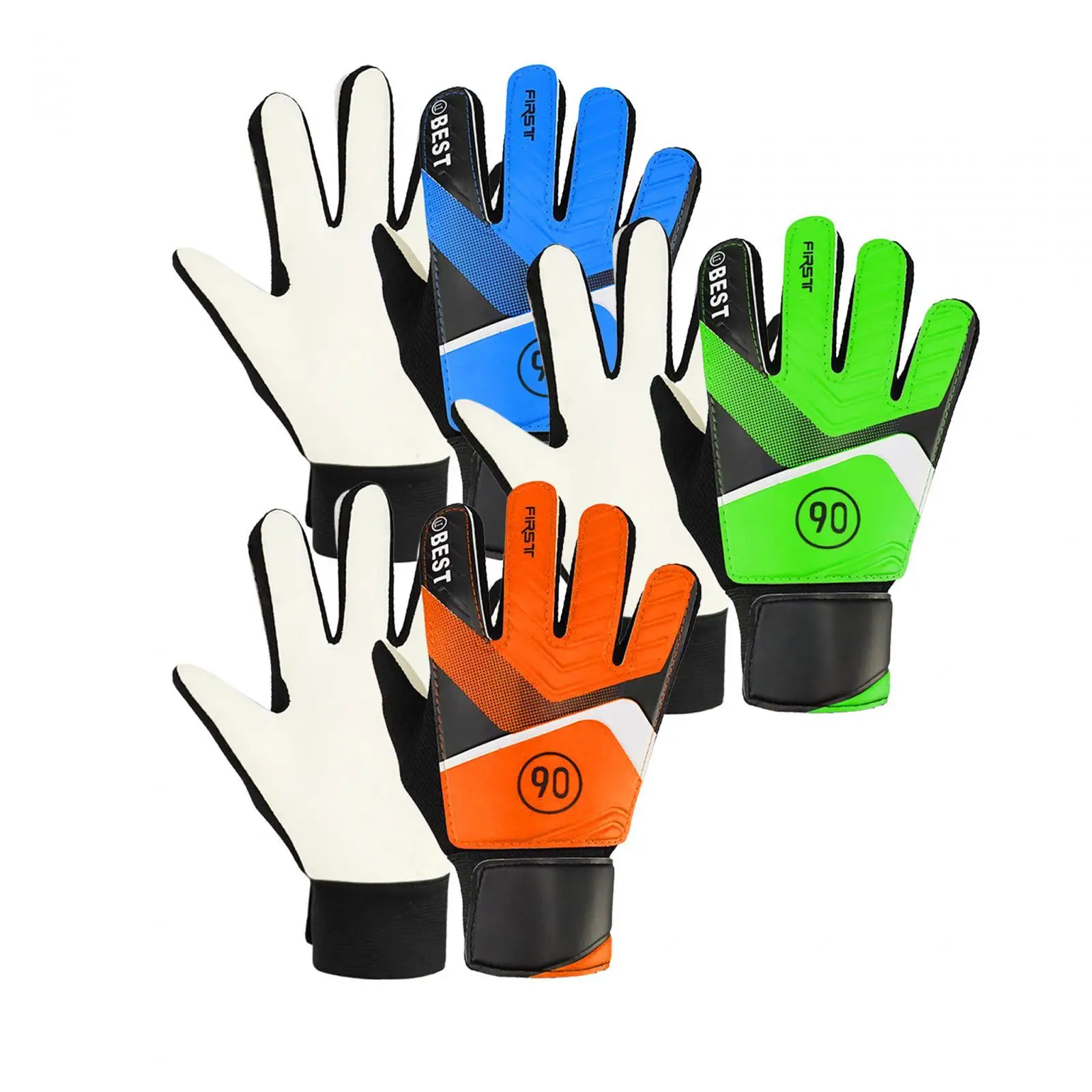 Goalkeeper Gloves for Kids with Strong Grips Latex Finger Protection Soccer Gloves Goalie Gloves Football Gloves for Boys Girls