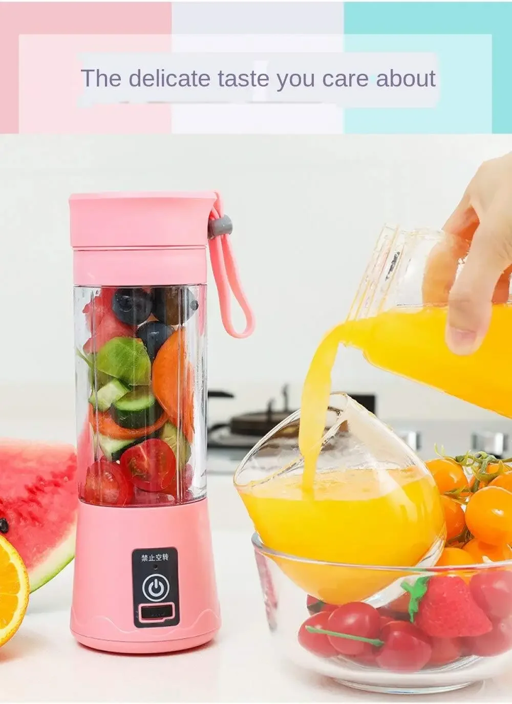 Mini Electric Juicer USB Charging Smoothie Milkshake Maker Automatic Fresh Squeezer Fruit Portable Orange Lemon Kitchen Blender