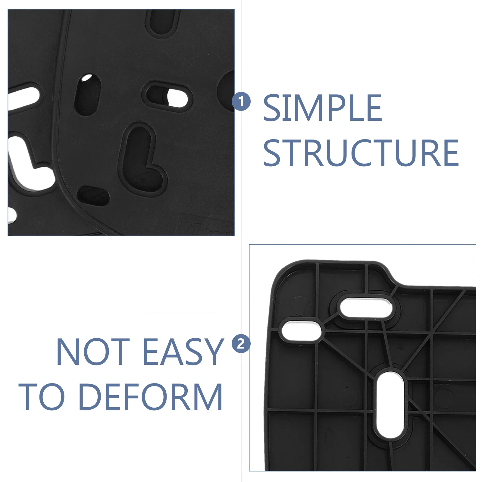 2 قطعة دراجة كهربائية عالمية الخلفي الجذع قاعدة لوحة سميكة الخلفية البضائع قوس دراجة نارية تخزين الرف الثقيلة البلاستيك