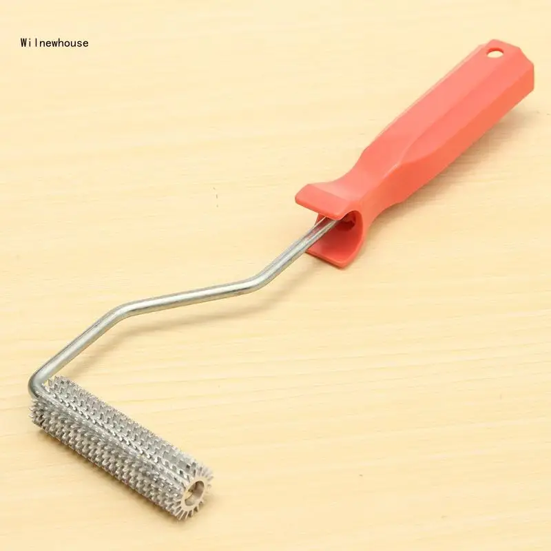 75x21mm Laminating Bubble Roller Aluminum Alloy Fiberglass Paddle Roller Bubble Roller Tool Comfortable Dropship