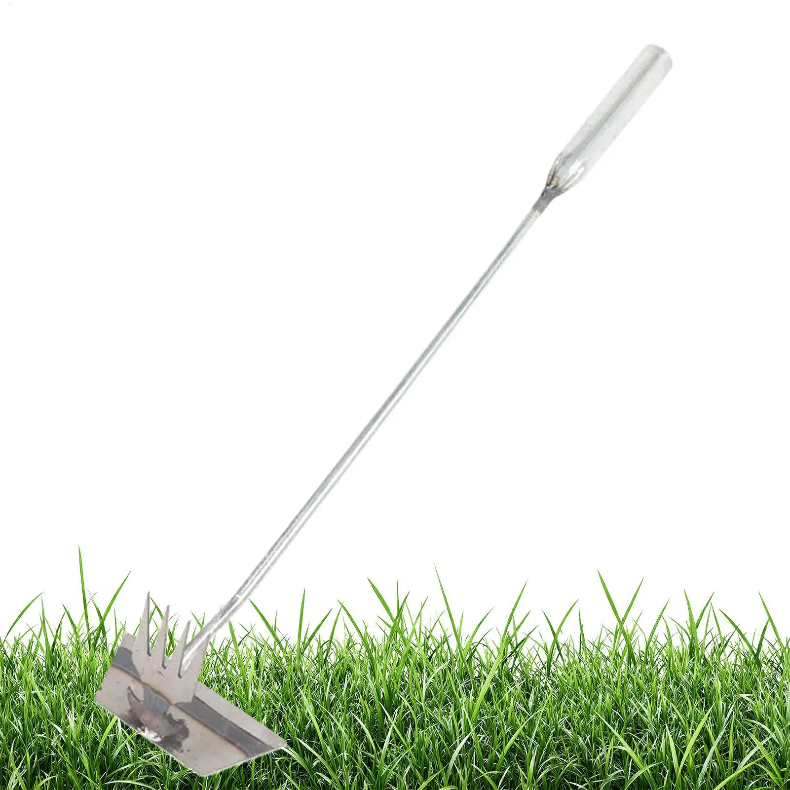 

Handheld Stainless Steel Weeder Tool with Handles Multifunctional Uprooting Weeding Artifact Soil Loosening for Gardening