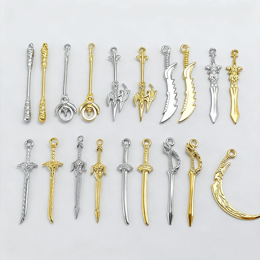 

Cordial Design 40Pcs Jewelry Findings & Components/Pendant For Necklace/Stainless Steel Charms/Sword Shape/DIY/Hand Made #195590