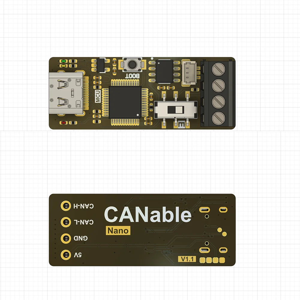 USB to CAN Module, CANable PCAN Debugger CAN bus debugging tool Software Communication For win7 Win10 11 Linux TYPE-C power