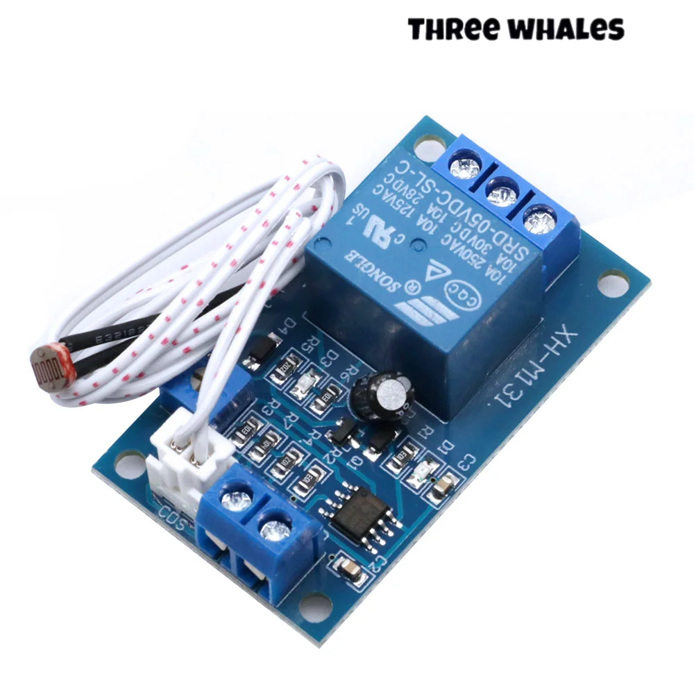 XH-M131 DC 5V / 12V Light Control Switch Photoresistor Relay Module Detection Sensor 10A brightness Automatic Control Module