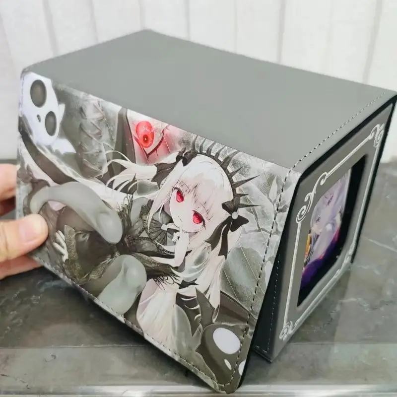 Anime Yugioh Abao Aku The Lightless Shadow Figure Deck Box Yu-Gi-Oh! Tcg Ocg Ptcg Cards Pu Leather Trading Storage Box Fans Gift view 3