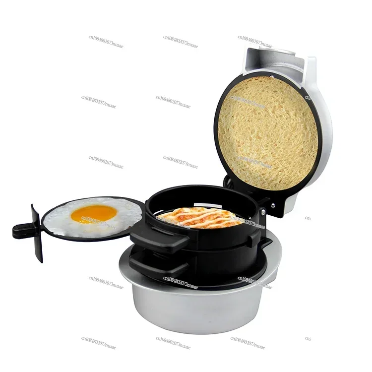 

Mini Electric Hamburger Patty Maker Automatic 3 in 1 Breakfast Burger Sandwich Bread Machine