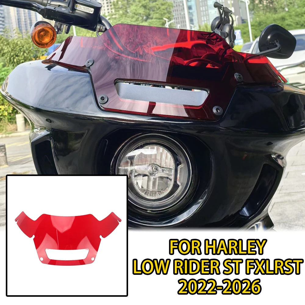 Red Windshield Accessories Kit For Harley Low Rider ST FXLRST 2022-2026 Softail Custom Motorcycle Parts