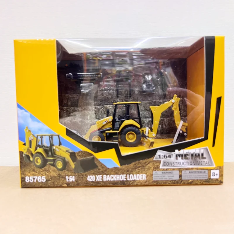 Diecast 1:64 Scale Alloy 420 XE Excavator Loader Model Finished Product Static Simulation Toy Collection Gift 85765