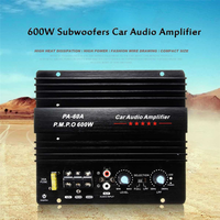 A44F-PA-60A 600W 12V Power Amplifier Board For Home Car Audio Amplifier S Powerful Bass Subwoofers Amp For Mono Car Modi