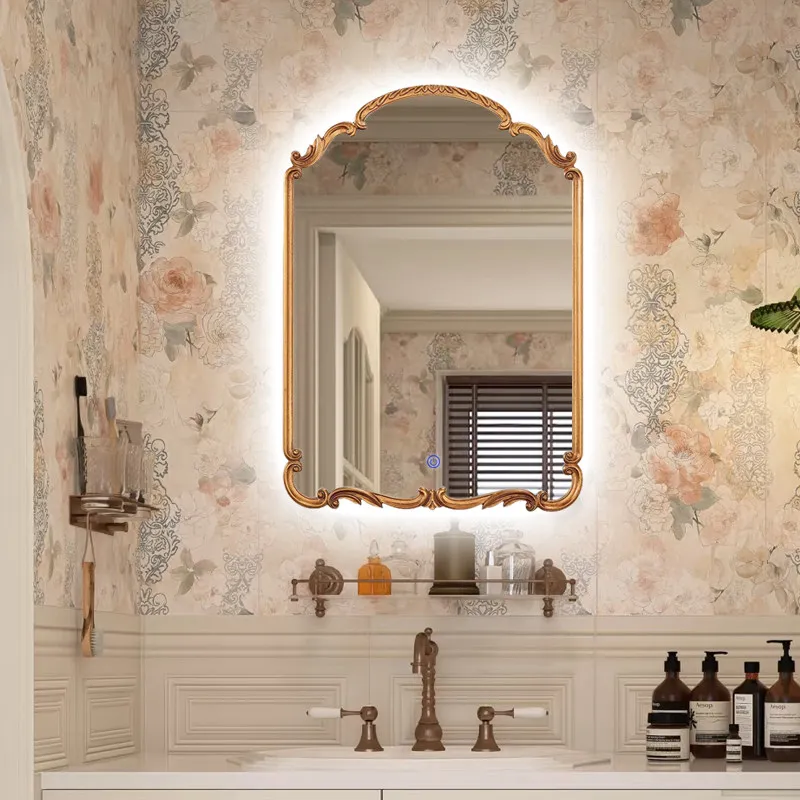 Funky Luxury Mirror Korean Style Bathroom Makeup Nordic Modern Mirror Aesthetic Dressing Table Spiegel Wand Home Decorations