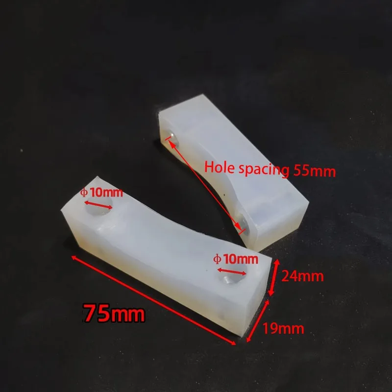 2Pcs Silicone pad table clamp for Cap tightening machine Anti-collision pad Capping Machine clamp table silicone block component