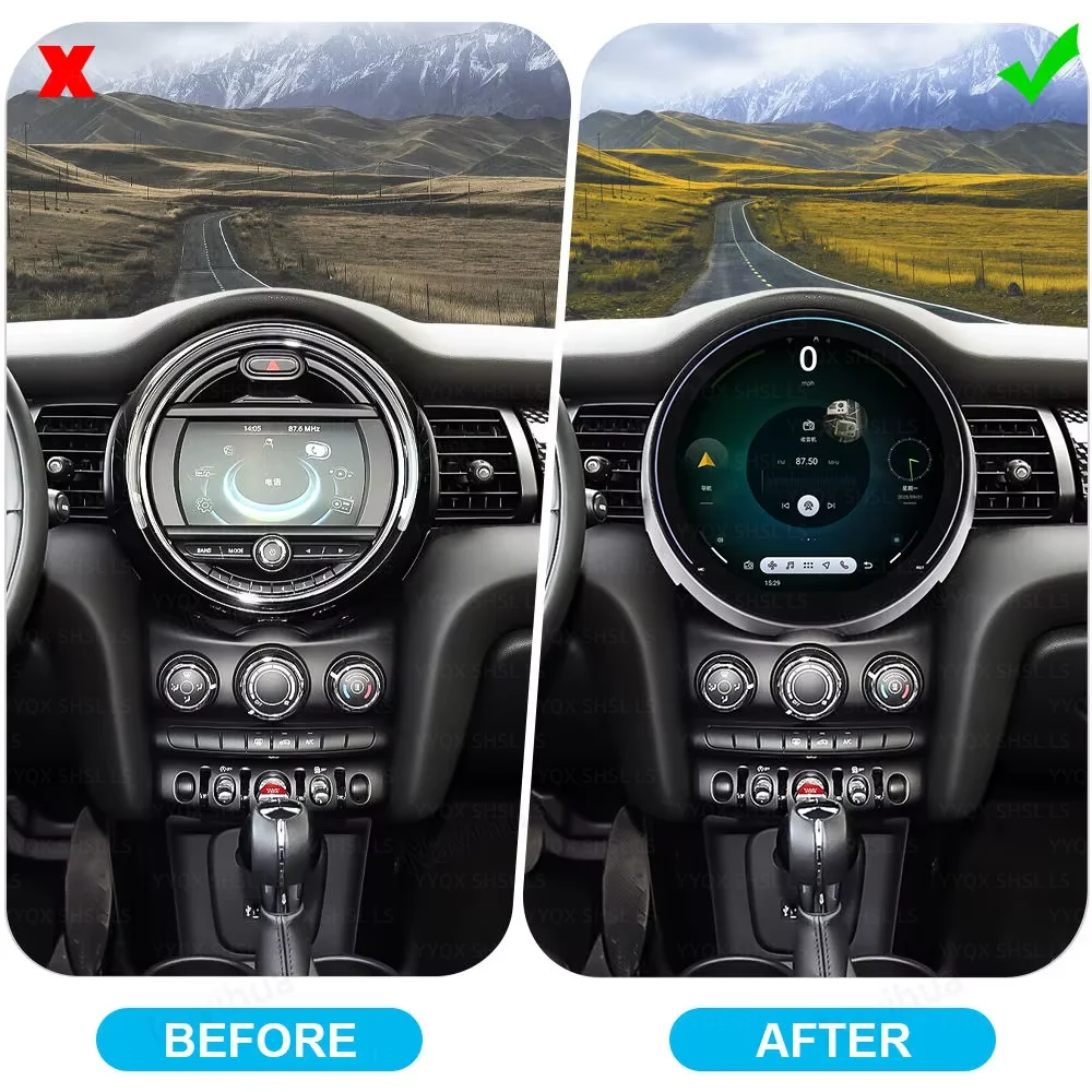 Android Car Radio For BMW Mini Cooper Countryman R60 R61 2016-2023 Multimedia Player GPS Navigation Carplay Auto BT Head Unit