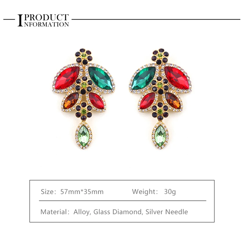 Vintage Earrings Trend 2024 for Women Girls Stud Retro Elegant Wedding Christmas Birthday Party Jewelry Gifts Free Shipping