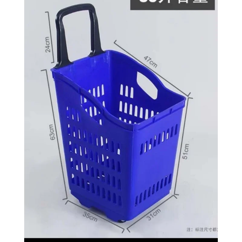 (customized)Environmentally friendly supermarket design recycling plastic hand carry shopping baskets