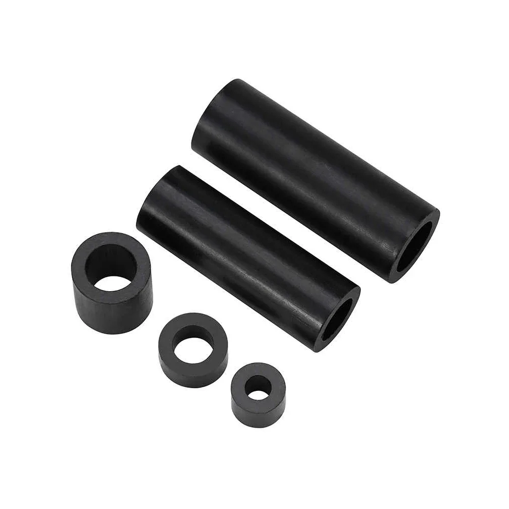M5 M6 M7 Black Nylon Spacer Stud ABS Plastic Round Non-Threaded Standoff Washer PCB Board Isolation Column Support L=3/4/5-50mm