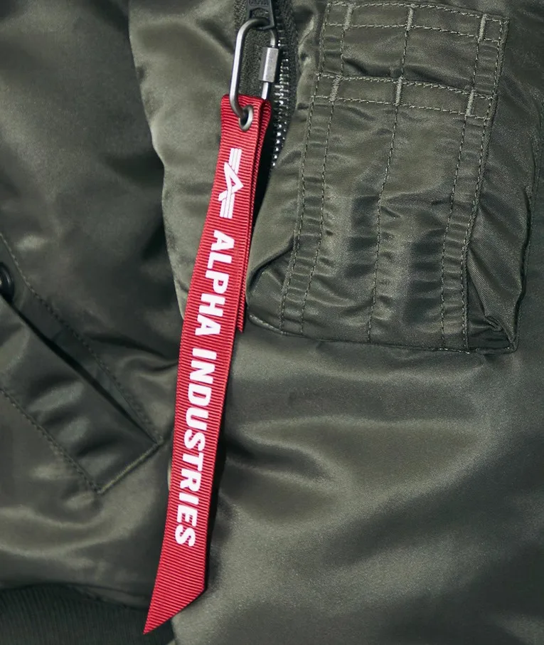 Tirador cremallera nailon rojo para chaqueta táctica y caza - imagen 3
