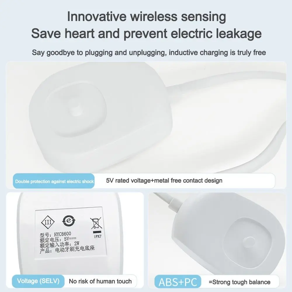 Fast Charging Electric Toothbrush Charger Universal Plug Play Charging Cradle 5V for Philip HX2421HX2431HX2023