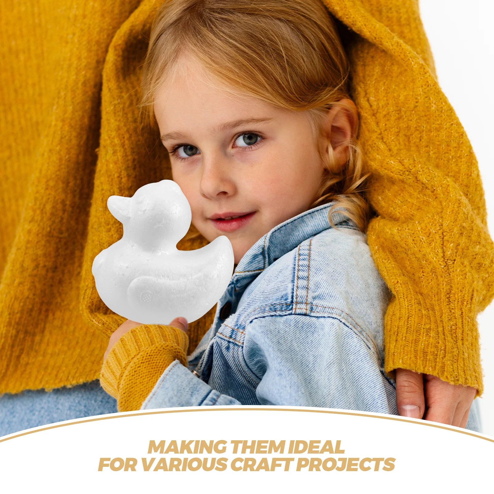 5 قطعة مجموعة بطة رغوة 9.5 سنتيمتر البوليسترين واقعية العائمة حمام الشاطئ حفلة الحرف استحمام الطفل اللعب تعويم حمام اللعب