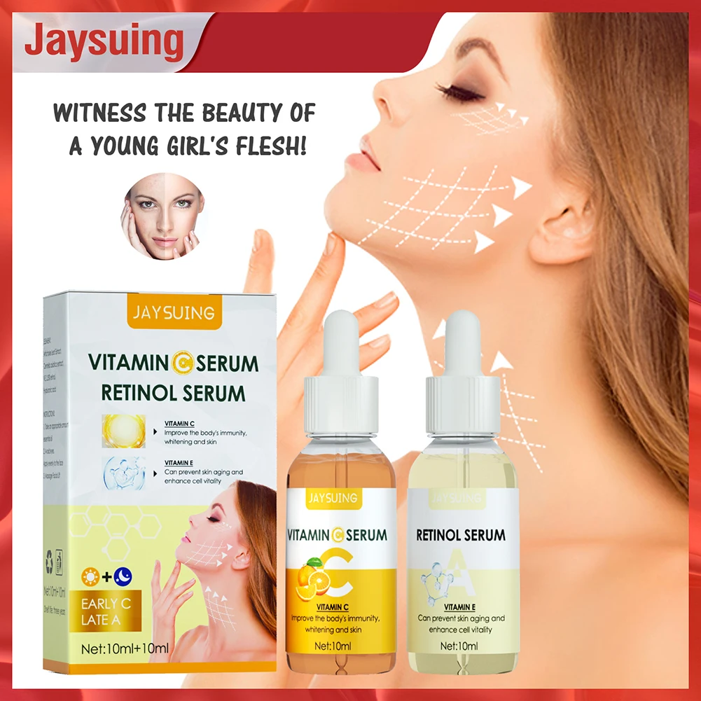 VC Retinol Facial Essence Anti Wrinkle Anti Aging Whitening Vitamin C Serum