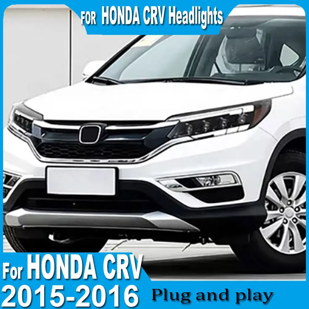 

Фары для Honda CRV 2015-2016: Светодиодные фары в сборе, модернизированные ДХО, динамические указатели поворота, аксессуары для установки