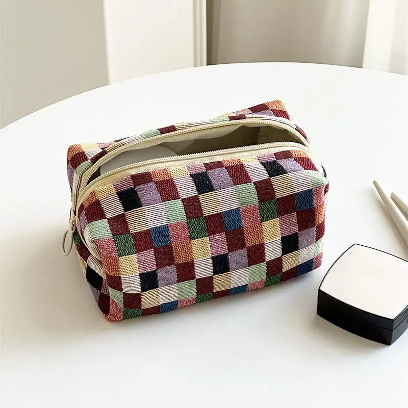 nova-bolsa-de-maquiagem-de-lona-xadrez-de-grande-capacidade-necessaire-fresca-com-estampa-mosaico-bolsa-de-cosmeticos-porta