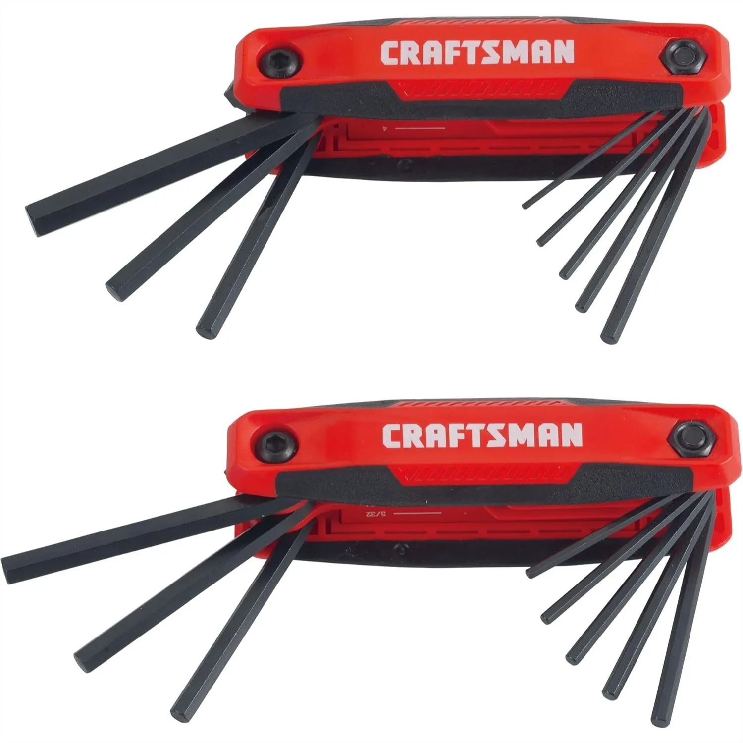 

CRAFTSMAN Fold-Up Hex Key Set Metric & SAE 2 Piece with Dual Material Handle