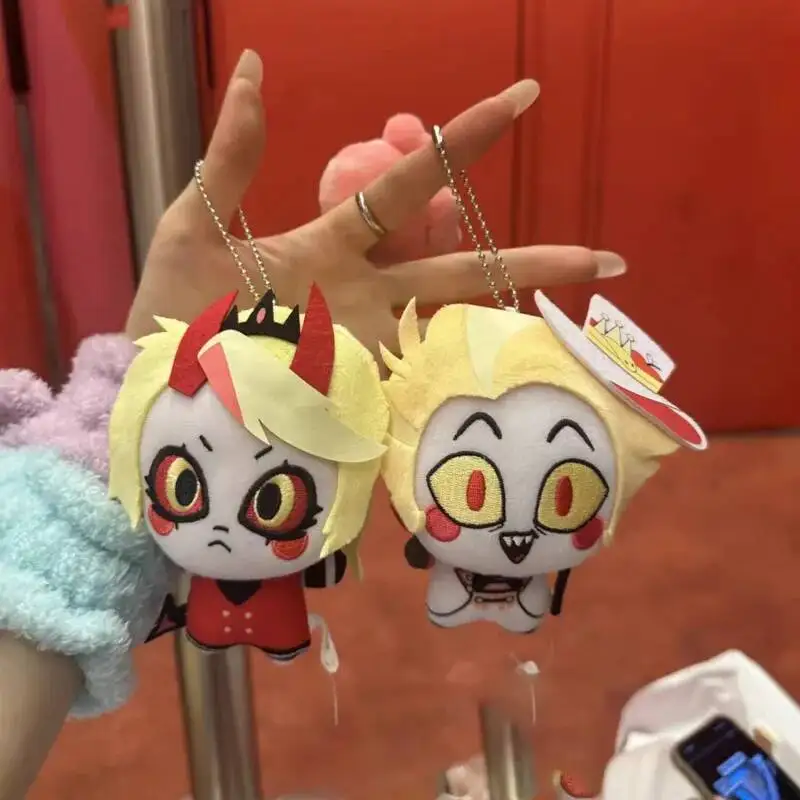 

Плюшевая кукла-брелок 10 см по мотивам аниме «Отель Хазбин» (Hazbin Hotel) с Луцифером, милая имитация персонажа, подарок для фанатов