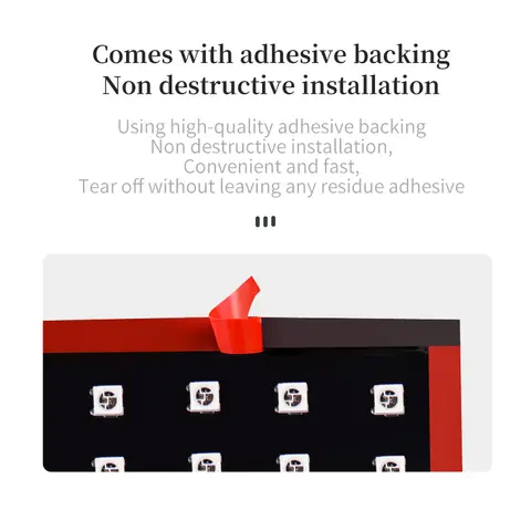 Lastbil Bil Devil Eye LED Pixel Panel Ljus Fjärrkontroll Mjuk Hopfällbar Belysning Scrollande För Bräda Vindruta 12V 24V 10 best sales Uber LED-skylt för bil - №10