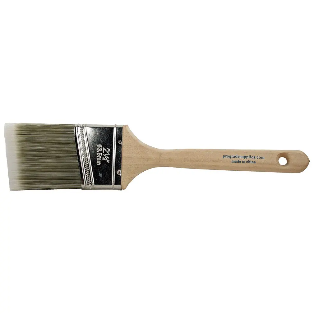 Profissional Anti Deslizamento Longo Lidar Com Pincel, Ferramenta De Arte, Filamento Sintético, Iniciante De Borda De Corte, Diagonal, 2.5"
