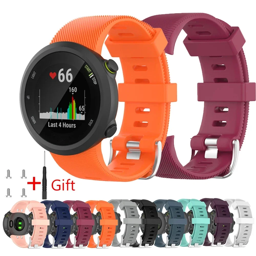 

Silicone Strap For Garmin Forerunner 45 45S Replacement Watchband for Garmin Swim 2 Smart Watch Band