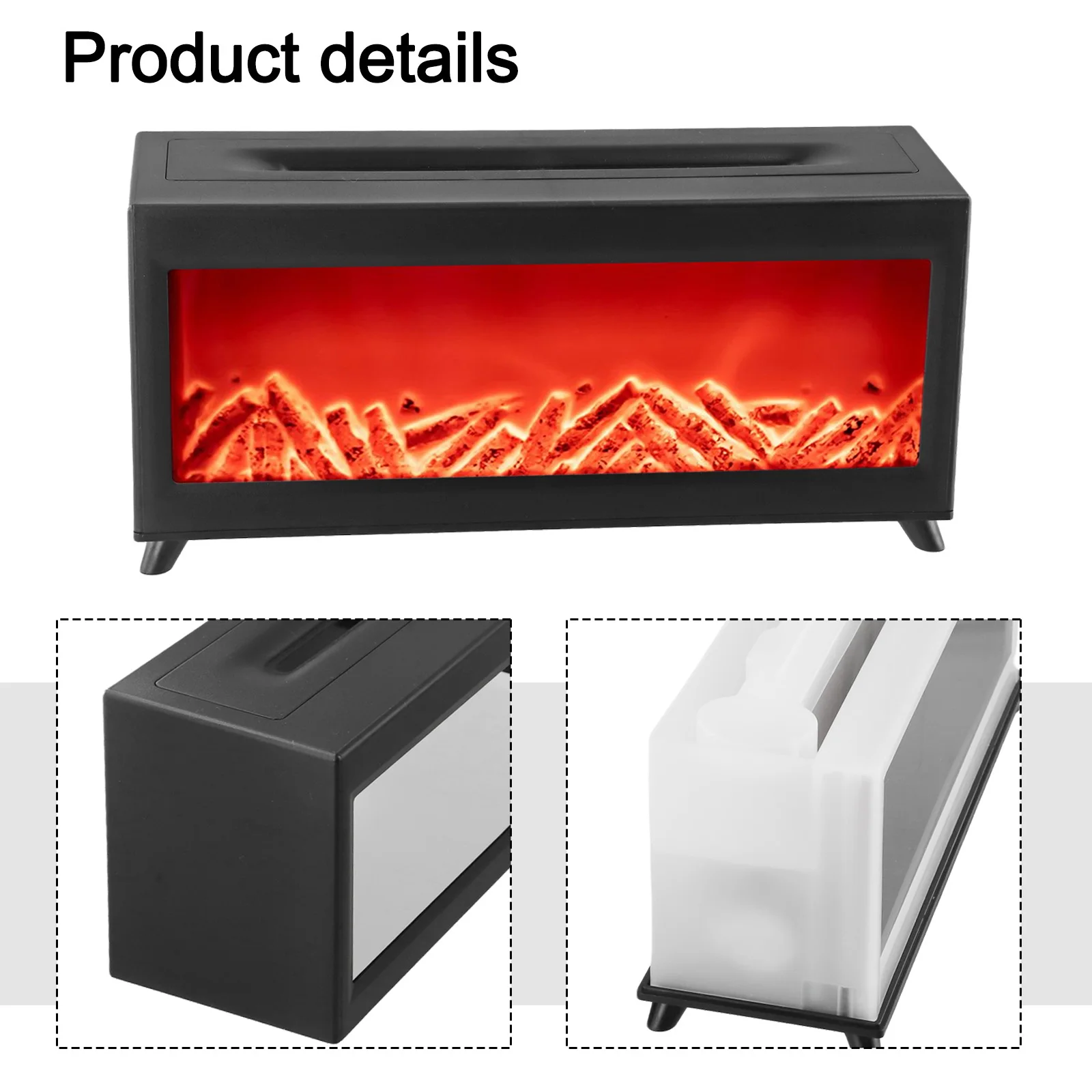 

3D Flame Aromatherapy Humidifier with Remote Control Creates Cozy Ambiance and Soothing Mist for Home or Office