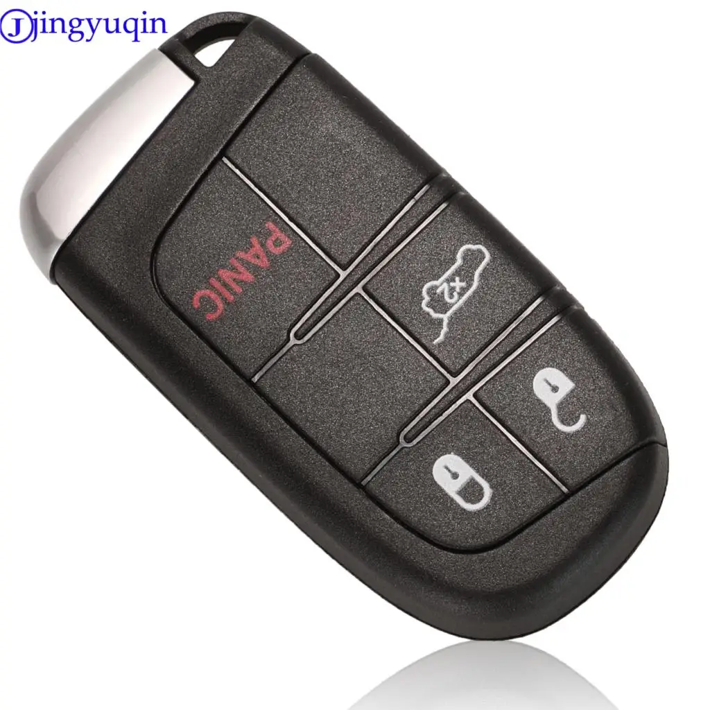 jingyuqin 2/3/4/5 Buttons Remote Key Shell Case Fob For Chrysler Jeep Dodge Challenger Charger Dart Durango 2011-2018