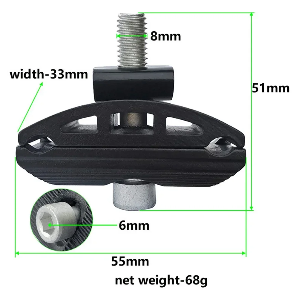 Bicycle Single Nail Seatpost Clamp 8mm Fits single-pin lockout seatposts on the market Hole Mountain Bike Seattube Link Head kit