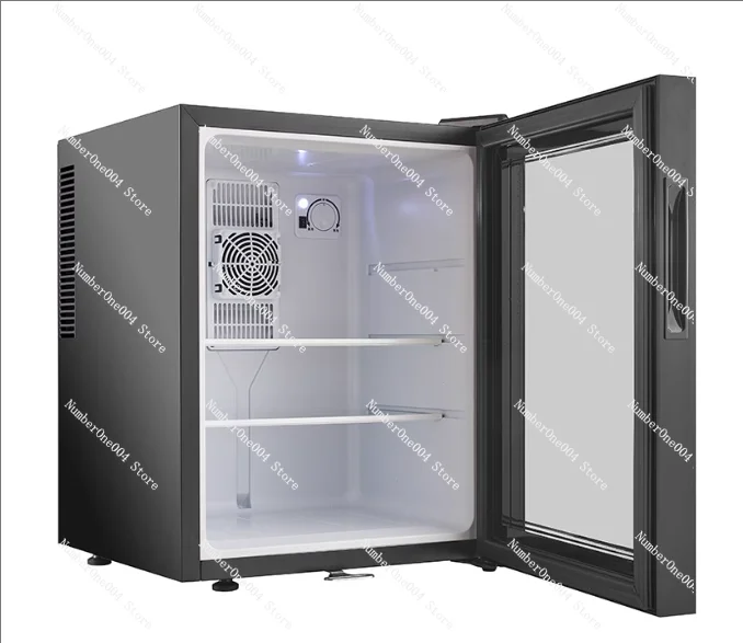 

40L Small Refrigeration Mini Refrigerator with Glass Door, No Compressor